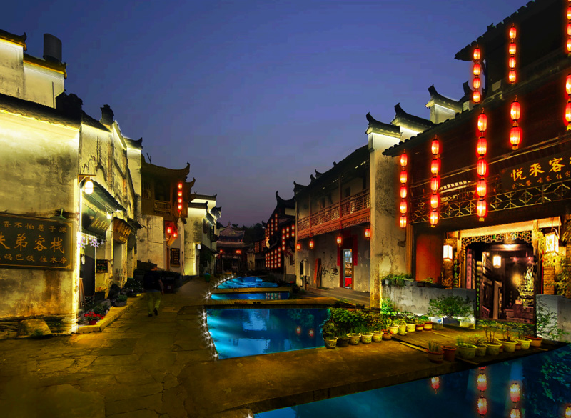 江西婺源李坑旅游景区夜景·夜游·夜经济打造项目
